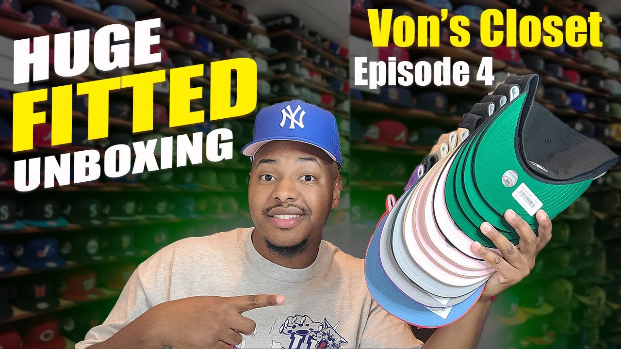 MASSIVE Fitted Hat Unboxing - Hat Club Sand Storm & Topperz HEAT !!! - Von's Closet E4 -