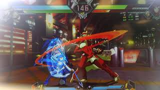 Blazblue Cross Tag Battle GameStop demo Yu and Hyde vs Jin and Ruby