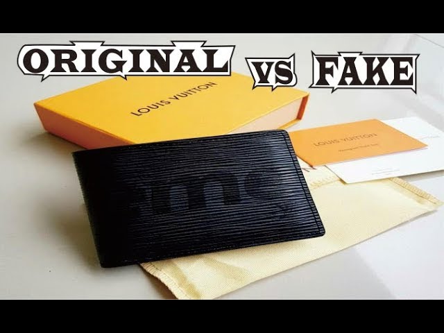 real vs fake supreme card holder