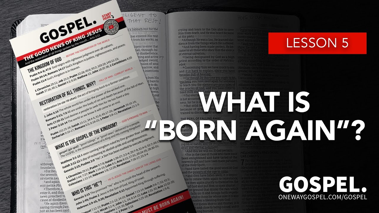 GOSPEL CARD - Lesson 5 - What Is "Born Again"? // OneWayGospel