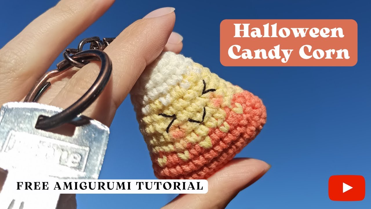 How To Crochet Kawaii Candy Corn 🧡 Free Amigurumi tutorial 🧡 Easy ...