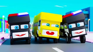 Baby Shark Bus Song | Cartoon Vehicles Fun Story | Doo Doo Doo | Nursery Rhymes & Kids Songs Resimi