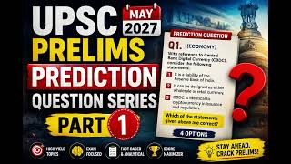 UPSC Prelims 2027: Most Probable Questions #1 | Can You Solve This?|#upsc#prelims#quiz#cbdc#cmvijay