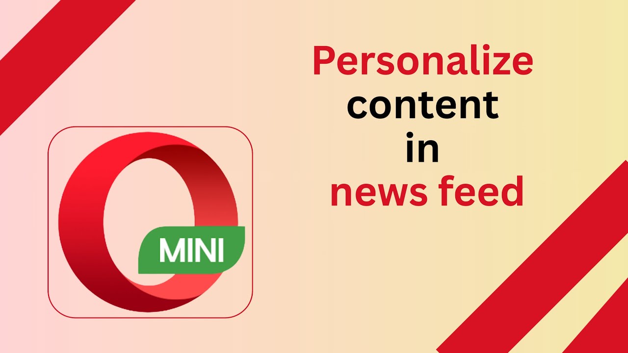 Как персонализировать контент в ленте новостей в Opera Mini