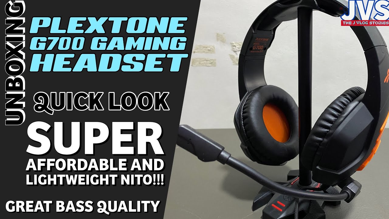 Plextone G700 Gaming Headset Unboxing and Quick Look Filipino Lightweight Headset YouTube