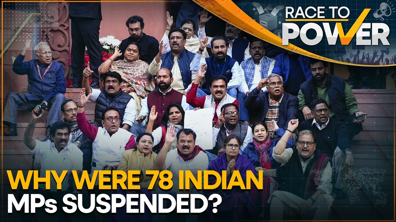 India: 78 MPs suspended from Indian parliament for unruly behaviour | Race to Power