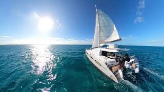 YULE LOG FOR SAILORS - No Talk, No Ads, No Music, Just Sailing - Catamaran Slow TV in 4K