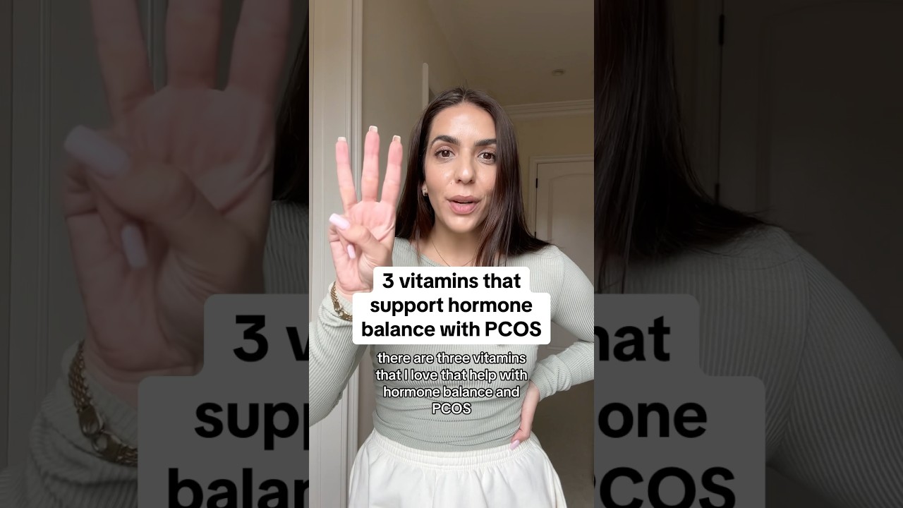 3 Vitamins that support hormone balance with #pcos