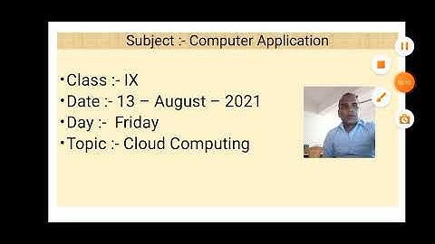 Class IX Computer Application 13 08 2021 By Mr  Praveen Singh