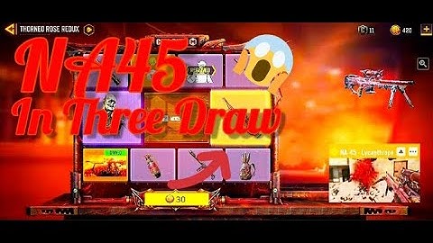Legendary NA45 Draw Opening || Thorned Rose Redux || COD Mobile
