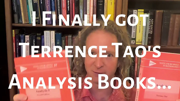 I Finally Got Terrence Tao's Analysis Books...