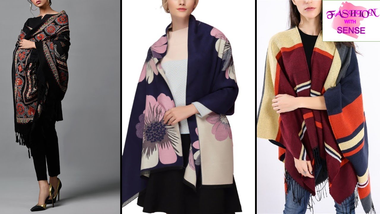 STYLISH WINTER SHAWL DESIGN FOR GIRLS | WINTER ROUTINE DESIGNS | FASHION WITH SENSE