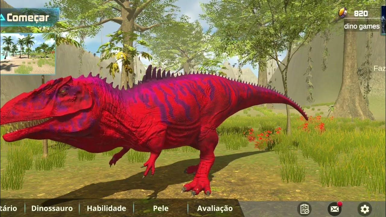 Simulador de dinossauro 3d, Dinosaur Sim, jogo de dinossauros pra