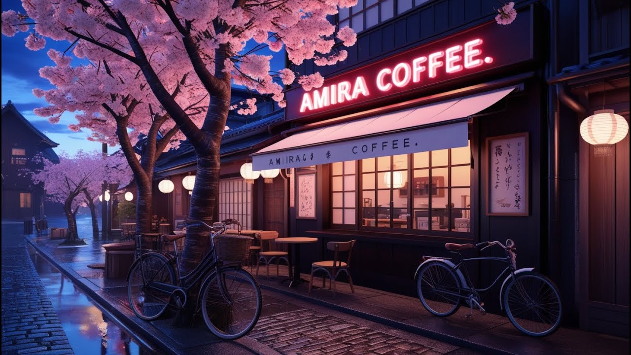 Lofi Aesthetic Chill 🎧 Vintage Coffee Shop Rain with 80s & 90s Nostalgic Vibes 17