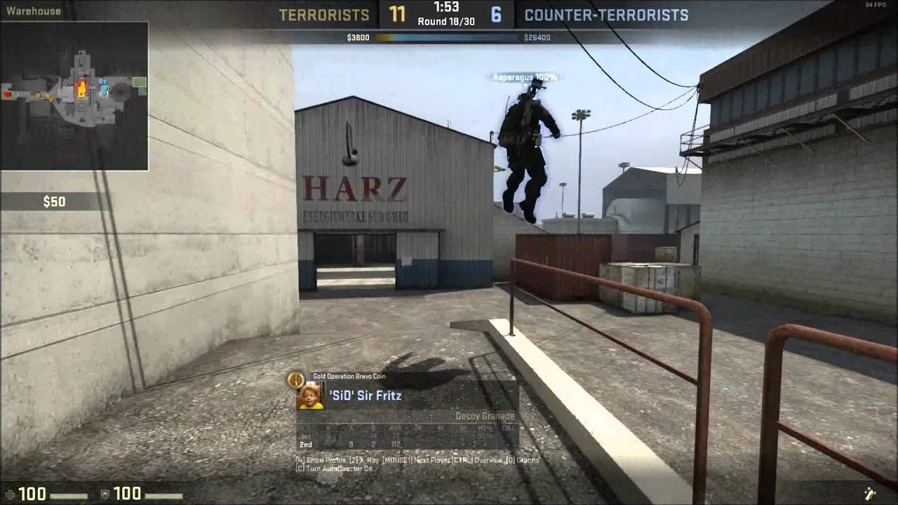 Decoy Grenade kill (CS:GO)