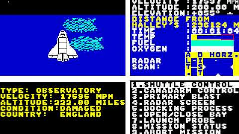 C64 Game - The Halley Mission