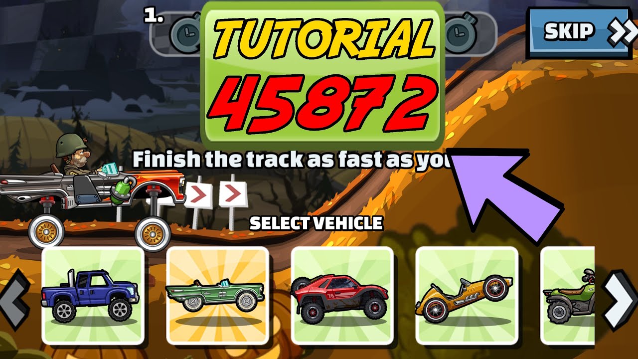 👑 45872 TUTORIAL 👑 (Boltergeist) - Hill Climb Racing 2