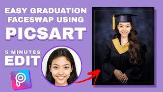 GRADUATION FACESWAP | 5 MINUTES EDIT USING PICSART screenshot 2