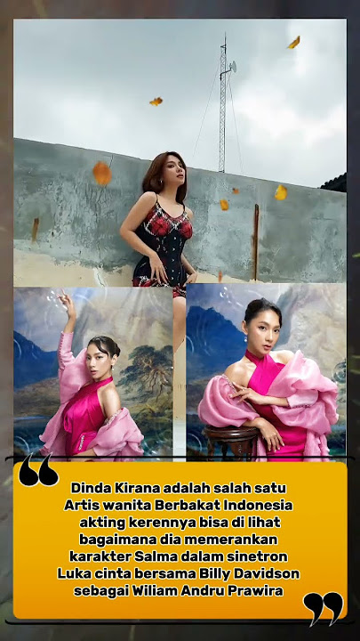 Siapa yang tak mengenal Dinda Kirana yang mempunyai akting terkeren #shorts #artisindocantik