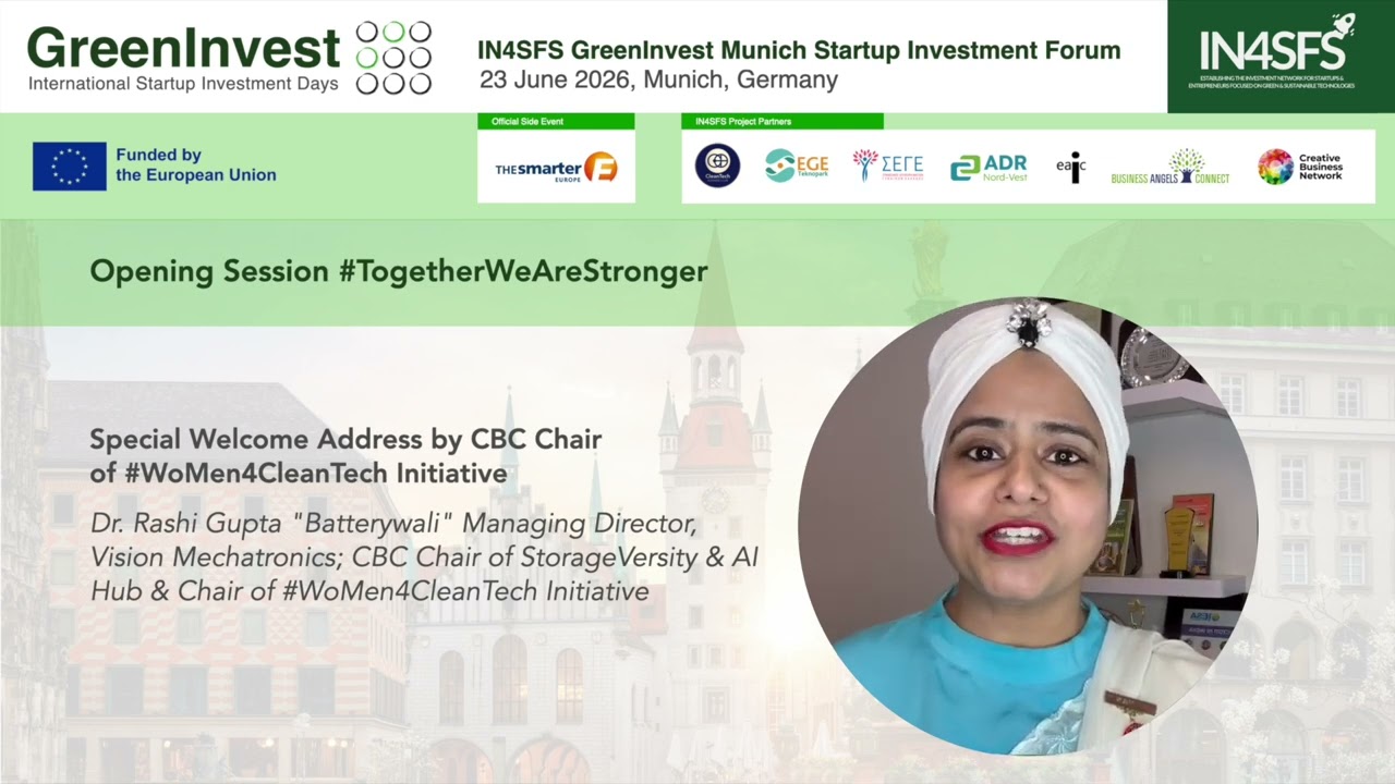 #WoMen4CleanTech Empowering Innovation: Dr. Rashi Gupta on Women Leadrship in CleanTech, StorageVersity & AI, and the Future of Startups