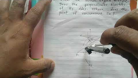 std 7th perpendicular bisectors of sides of an obtuse angled triangle