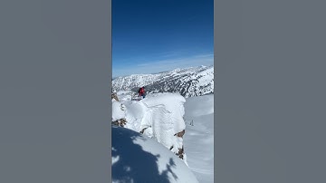 Massive front flip! #skiing
