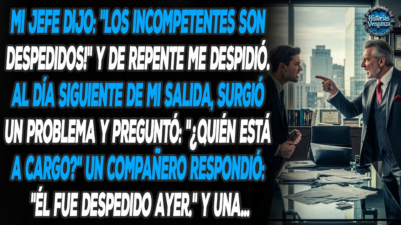 Mi jefe me despidió de repente. Al día siguiente, surgió un problema que provocó un giro inesperado