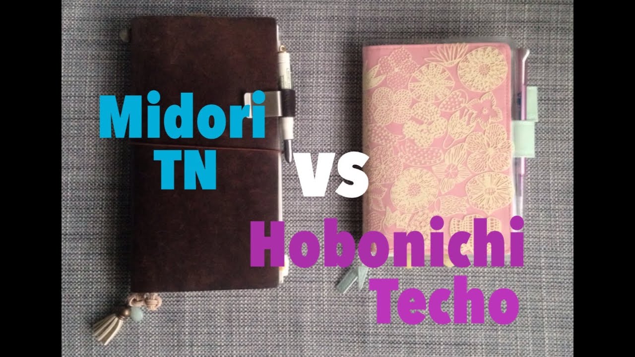 Midori Traveler's Notebook vs Hobonichi Techo A6 (original size) [HD