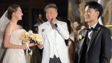 Đàm Vĩnh Hưng dắt tay cô dâu lên lễ đường tại đám cưới Phương Lan Phan Đạt trước hàng trăm Sao Việt