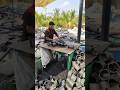 HDPE Pipe Waste Scrap Cutting Process | Powerful Plastic Recycling Machine | #shorts #machine #hdpe