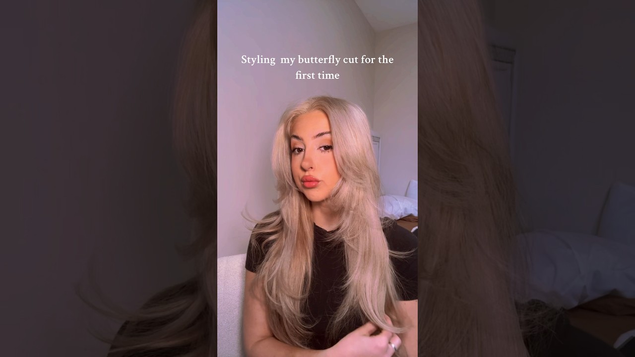 Styling my butterfly haircut 