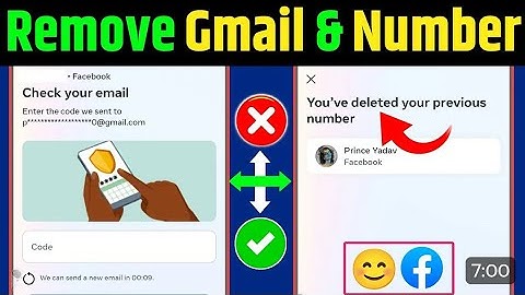 How to Remove Gmail from Facebook 2025 |Check your email problem |Email removeproblem Solution