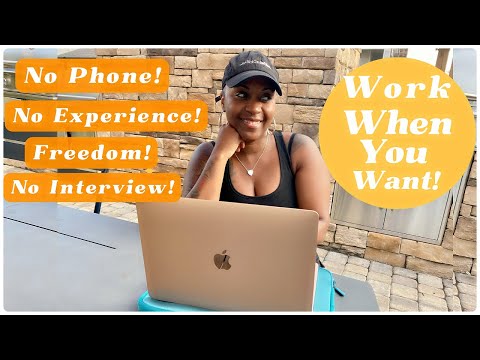 🙌🏾 THESE JOBS WON'T TIE YOU DOWN! NO INTERVIEW, EXPERIENCE OR TALKING! WORK FROM HOME JOBS 2023
