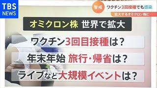 要警戒！海外ではワクチン３回接種も・・・オミクロン株感染の例も！