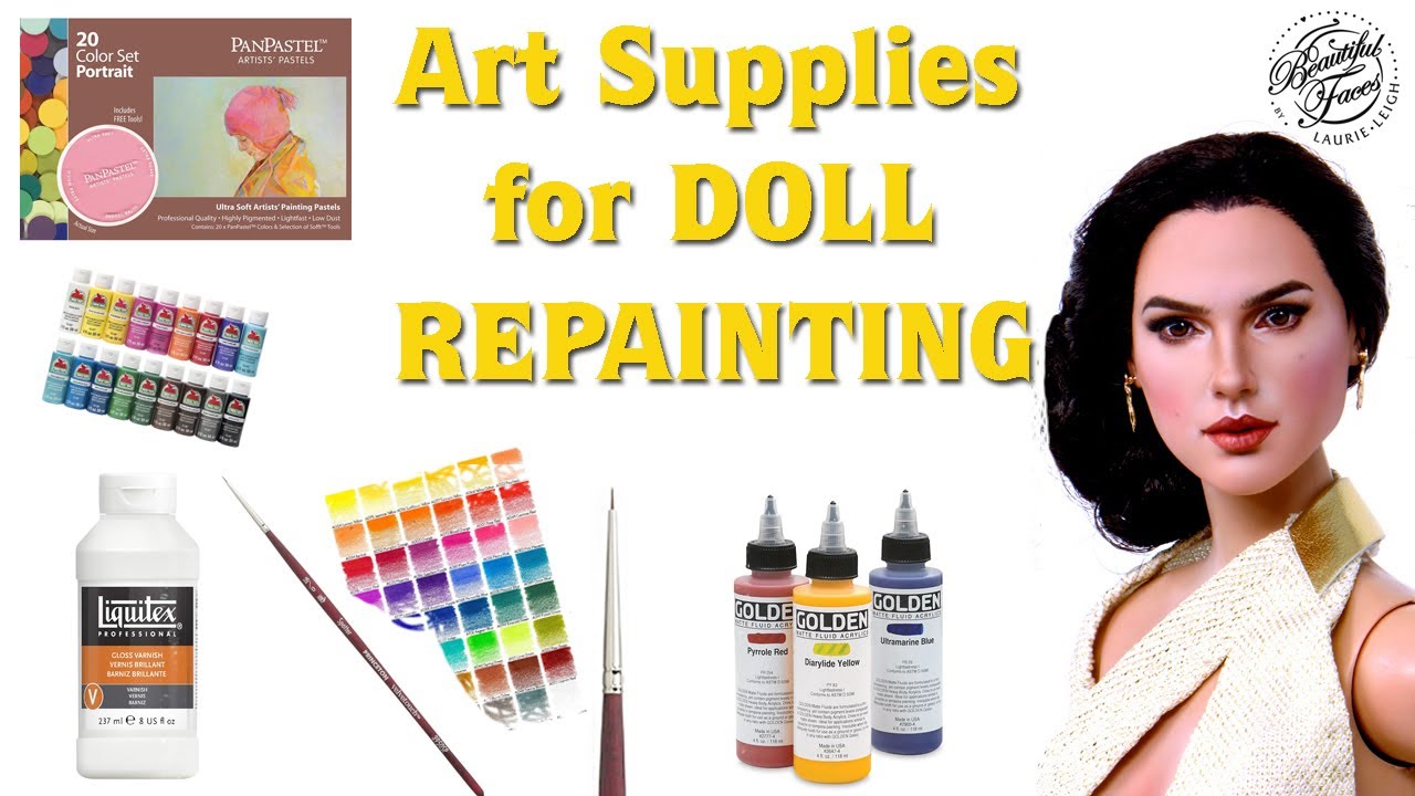 Art Supplies I use for Doll Repainting and how I use them