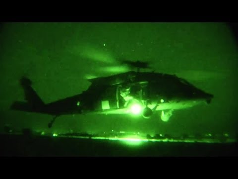 Night Vision – Military MEDEVAC Helicopter Night Flight And Hoist Training