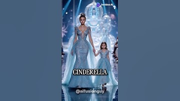 Disney Princess daughter duo fashion show #disney #daughter #fashion #aiart #fusion