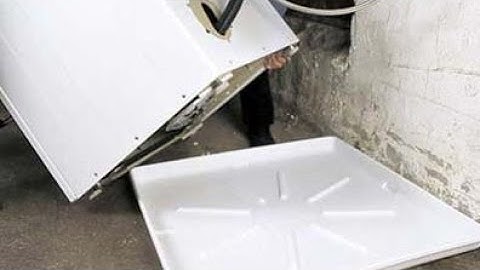 How a DRIP PAN underneath your washer CAN break your Washer