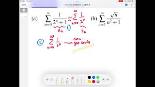 7.1: Using the Limit Comparison Test | Wellesley College Calc. 2