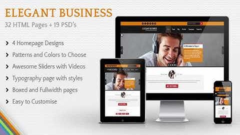Elegant Business - Responsive HTML Template | Themeforest Website Templates and Themes