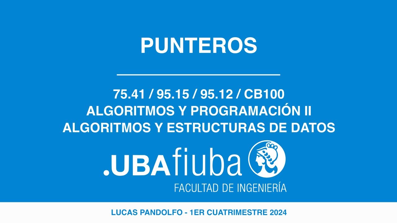 Fundamentos de los punteros