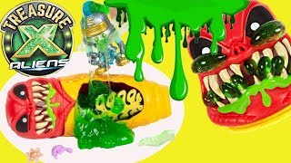 Something out of this world has crash-landed on our unboxing table,
and it's aliens from treasure x! new edition hunting fun x...