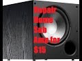 How to Repair Rebuild a Home Theater Powered Sub for $15
