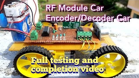RF Remote Control Car using HT 12 Encoder/Decoder IC