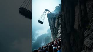 Seconds From Disaster Swing Breaks Mid-Air, Tourists In Panic Above Cliff