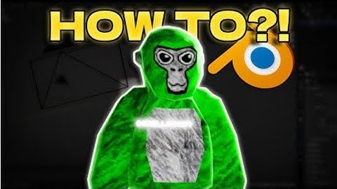 How to make a gorilla tag animation with blender