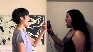 AAA-----/----AAA  (adjusted reenactment of a piece by Marina Abramovic)