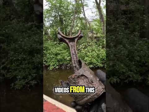 River Treasure Hunt: Found Epic Old Engine Parts! #shorts