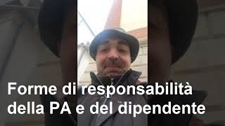 Forme di responsabilità della PA e del dipendente - (14/3/2024) - #chiarelli #concorsi