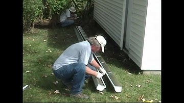 Atlantic Drain ~ Howto INSTALL new GUTTERS ~ Phase 2 ~ Hidden Hangers